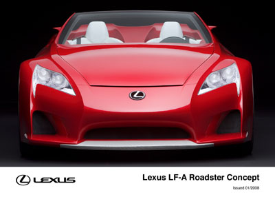 Lexus LFA Roadster Concept 2008 4